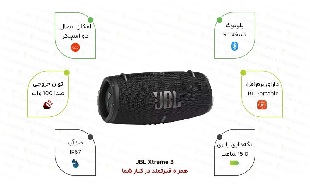 اسپیکر جی بی ال اکستریم 3 | JBL Xtreme 3