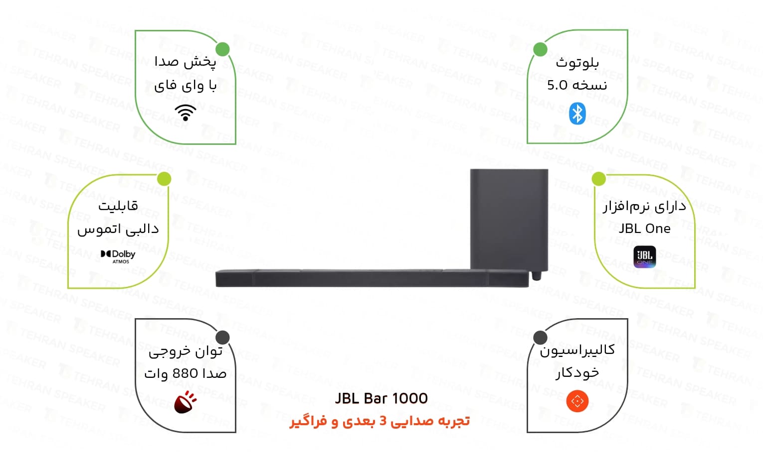 ساندبار جی بی ال | JBL Bar 1000