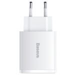 Baseus Compact Quick Charger 2U+C EU CCXJ-E01 30W